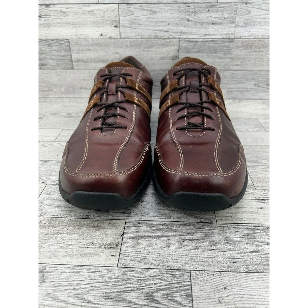 Rockport XCS‎ Men's Leather Brown Lace Up Comfort Driving Moccasin Shoes 14M